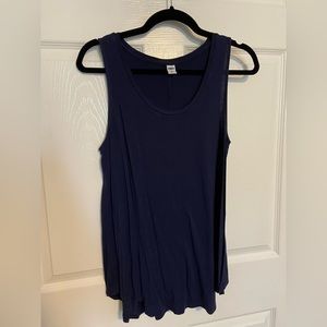 Old Navy Luxe Sz Medium Swing Tank - Navy Blue